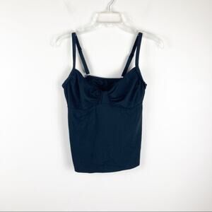 Lands End‎ Black Swim Top Tankini Sz 8